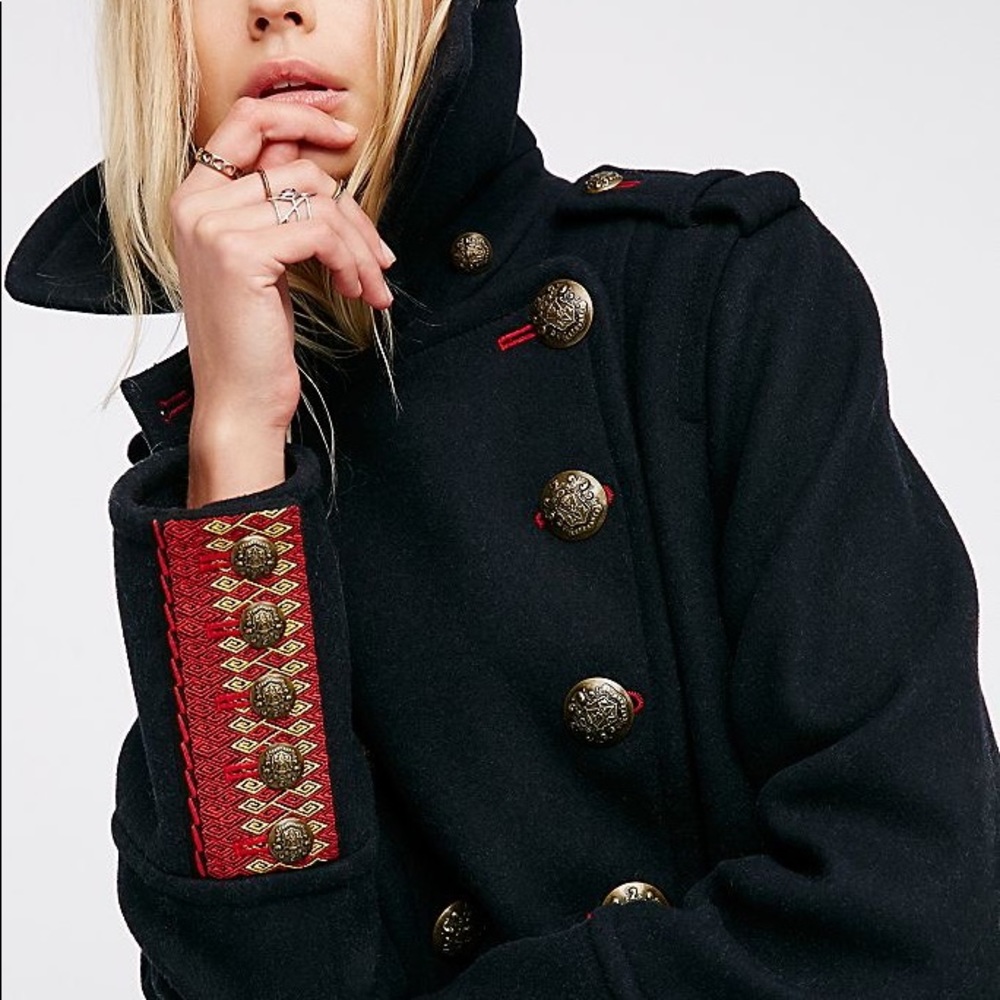 Free People City Limits Peacoat